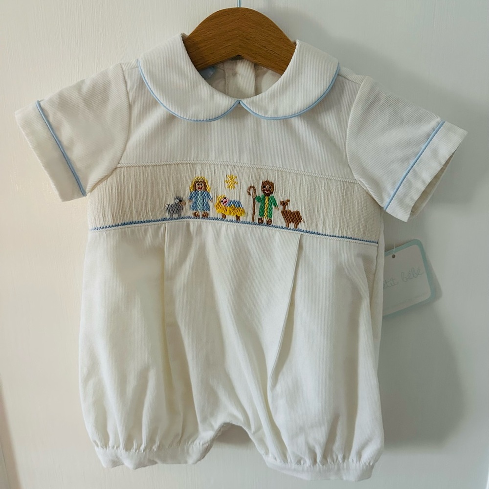 Smocked nativity bubble